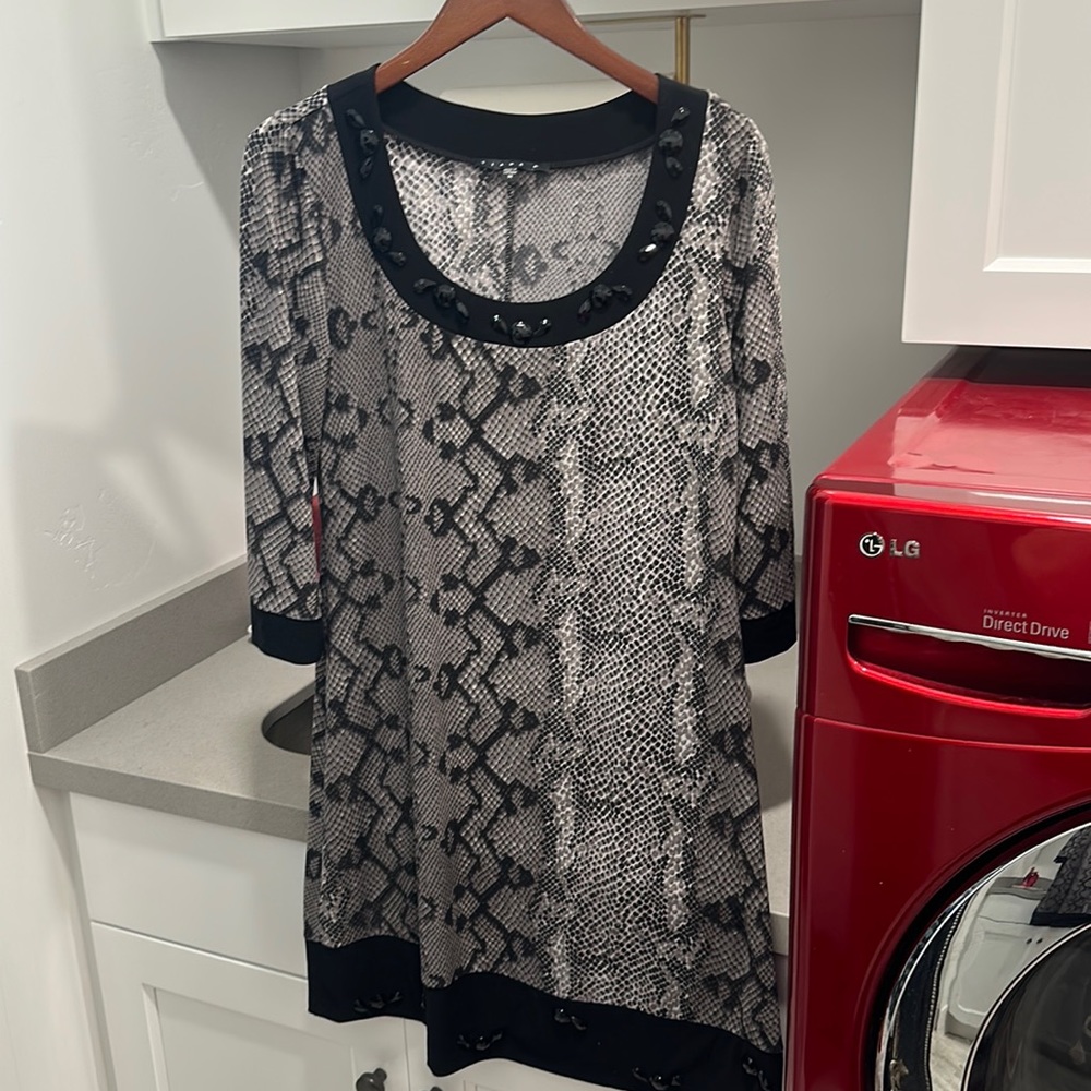 Animal print dress